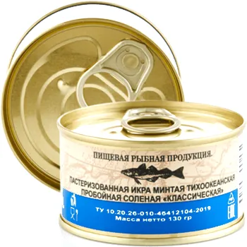 Икра минтая "Красное золото" 130 г