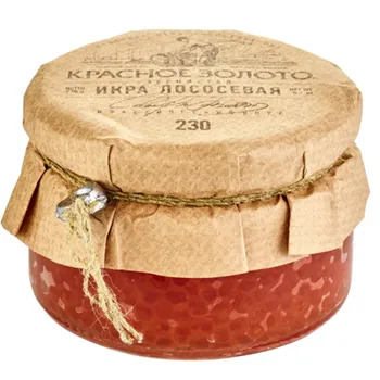 Икра зернистая горбуши "Красное золото" 230 г